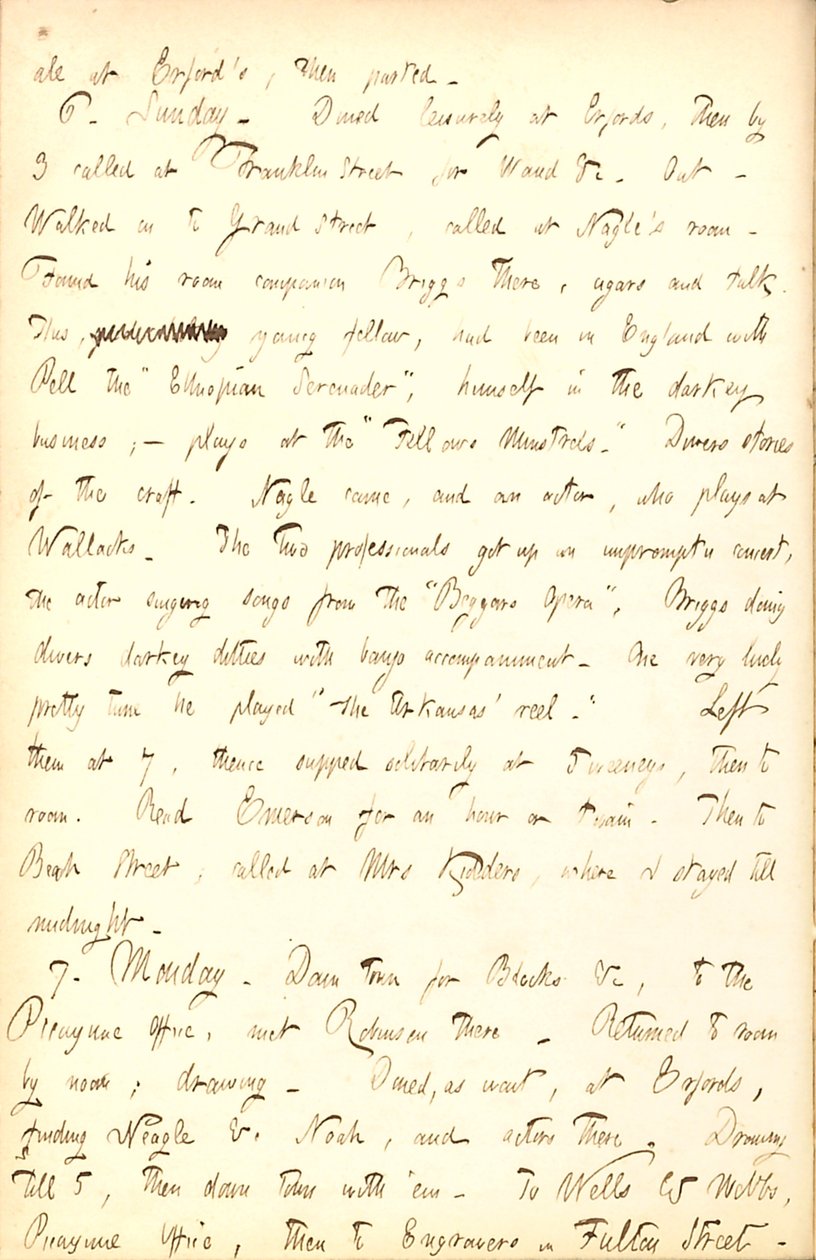 Thomas Butler Gunn Diaries- bind 5, side 164, 5-7. Mars 1853 av Thomas Butler Gunn