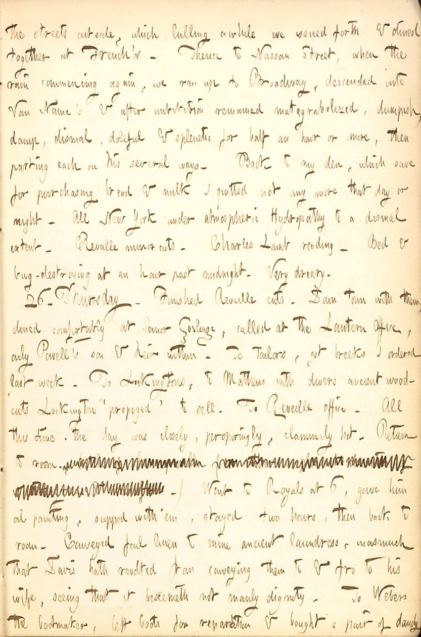 Thomas Butler Gunn Diaries- bind 5, side 21, 25.-26. August 1852 av Thomas Butler Gunn