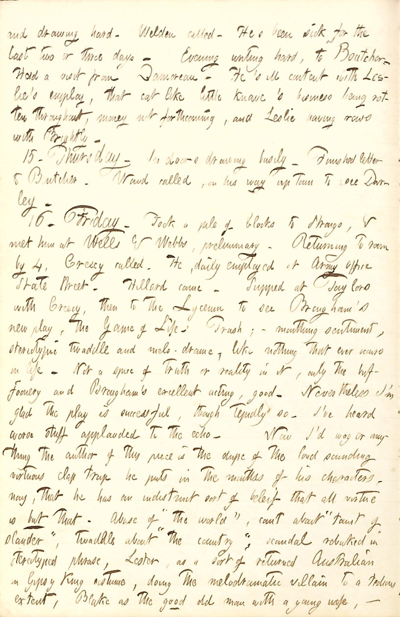 Thomas Butler Gunn Diaries- bind 6, side 218, 14.-16. Desember 1853 av Thomas Butler Gunn