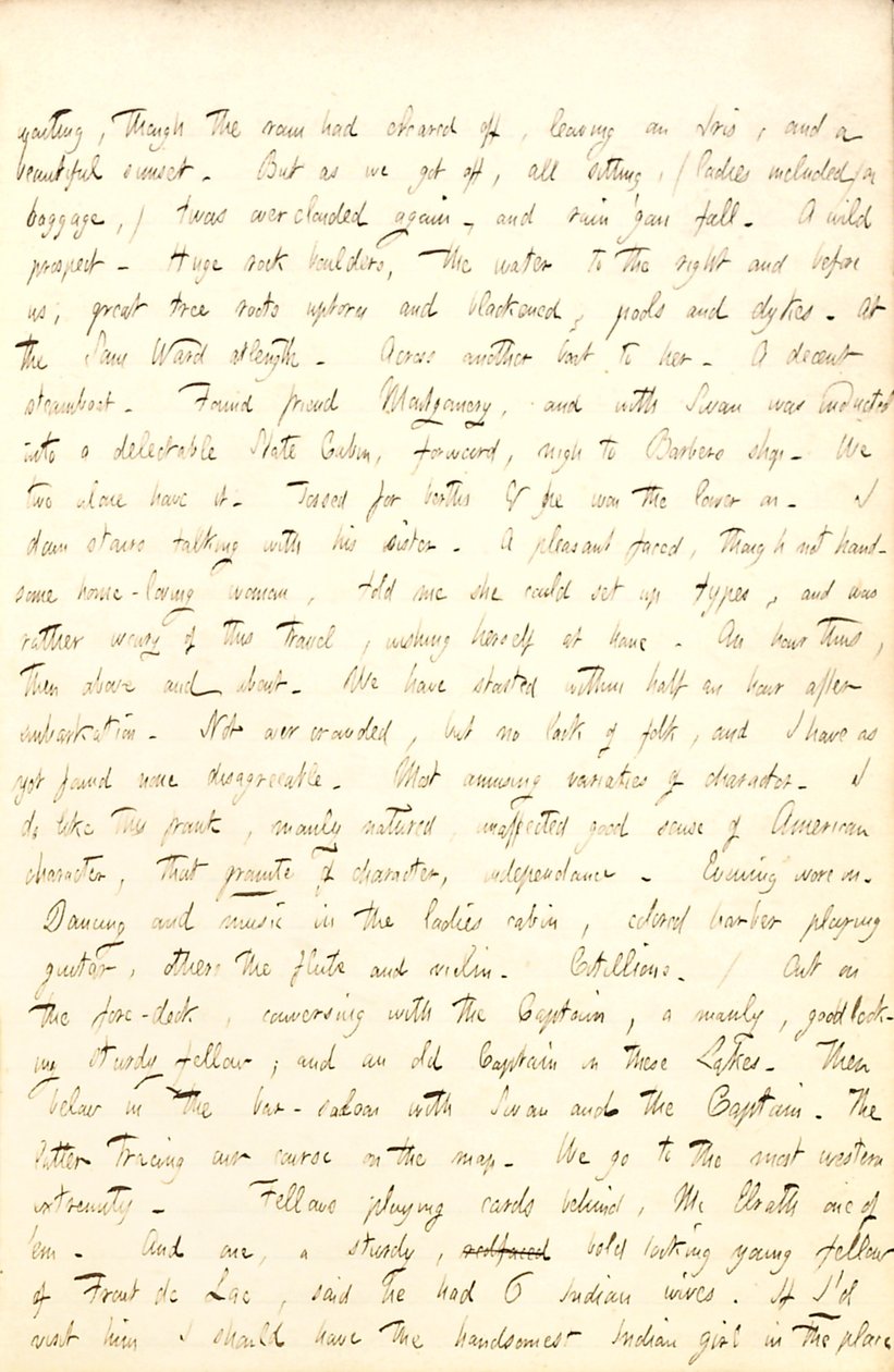 Thomas Butler Gunn Diaries- bind 6, side 59, 13. august 1853 av Thomas Butler Gunn