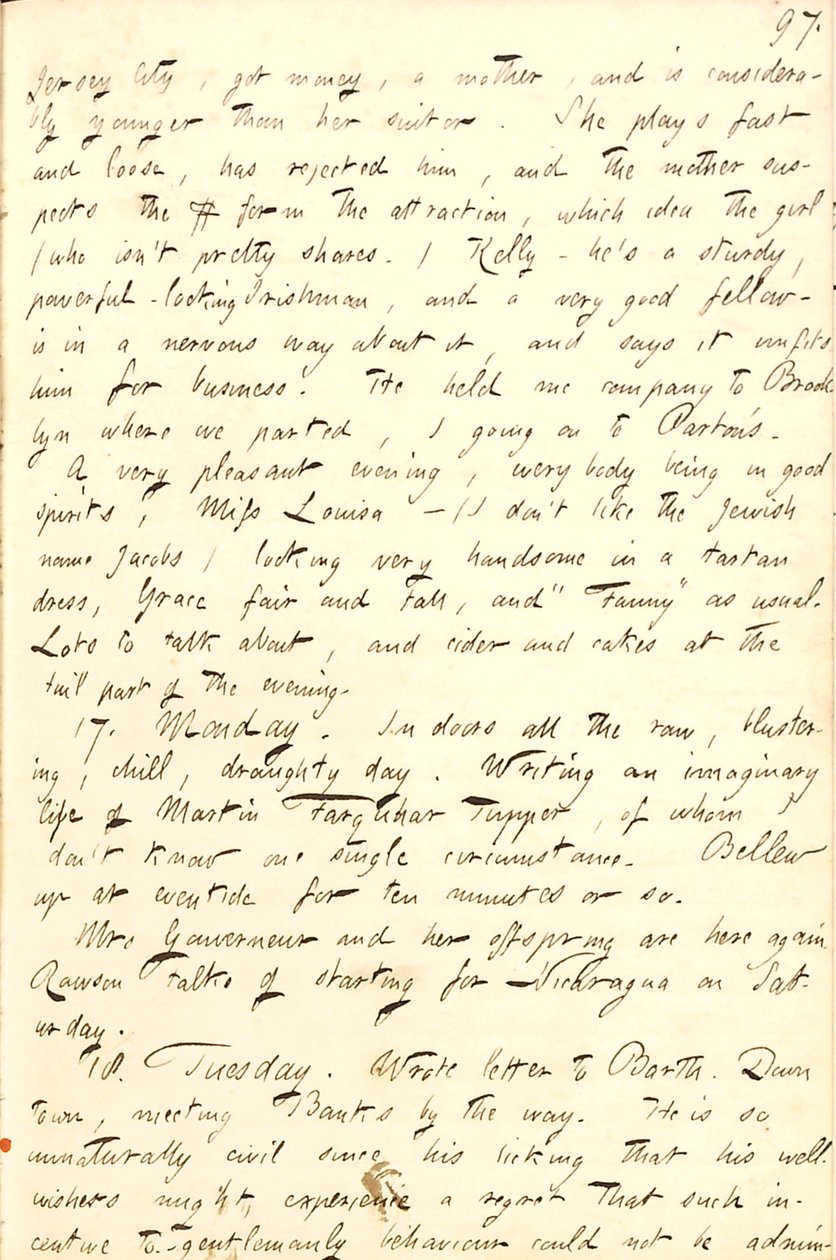Thomas Butler Gunn Diaries- bind 8, side 104, 16.-18. November 1856 av Thomas Butler Gunn