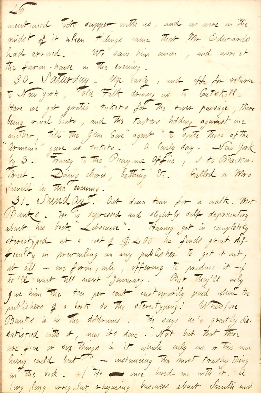 Thomas Butler Gunn Diaries- bind 8, side 53, 29-31. August, 1856 av Thomas Butler Gunn