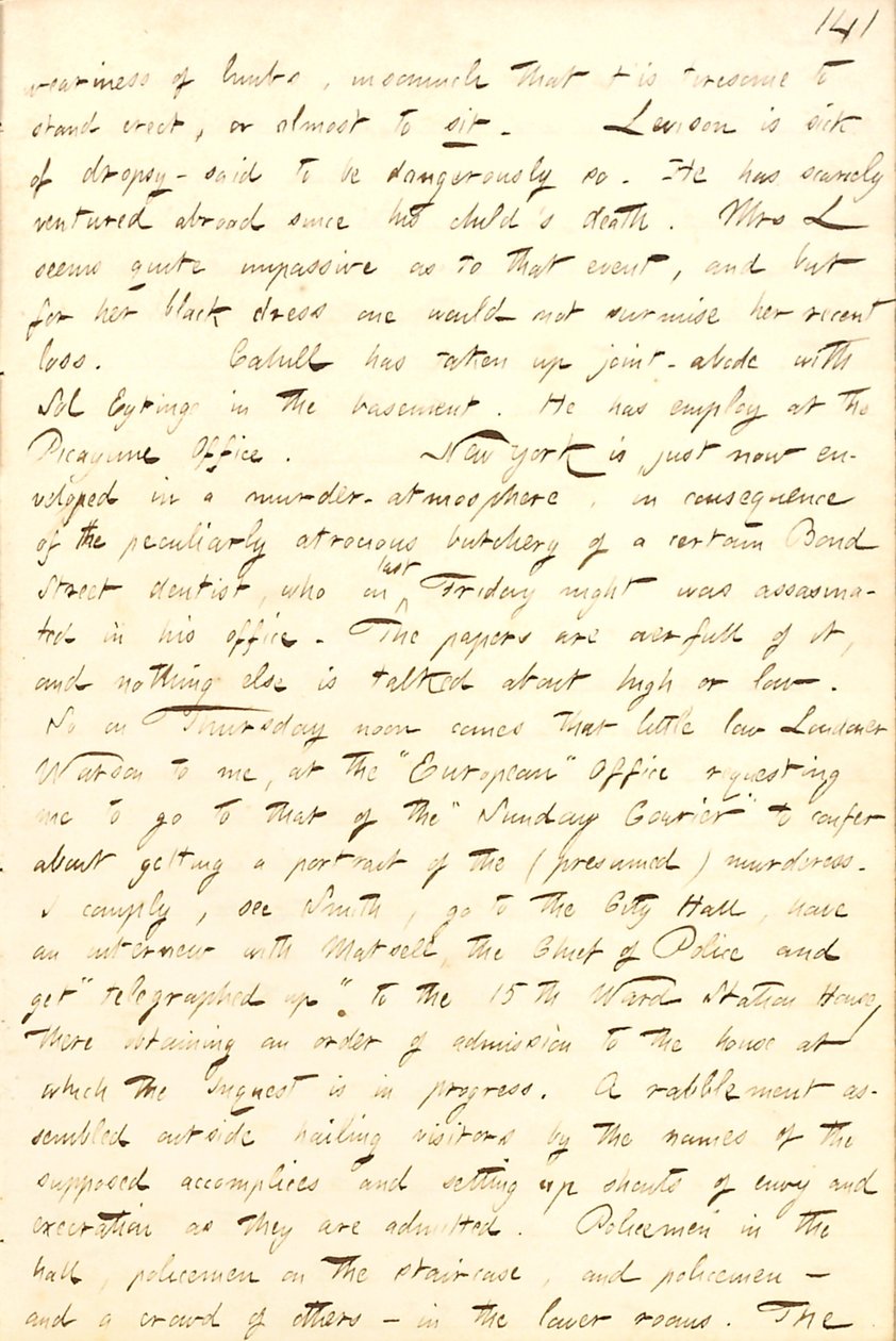 Thomas Butler Gunn Diaries: bind 8, side 149, 3-7. Februar 1857 av Thomas Butler Gunn