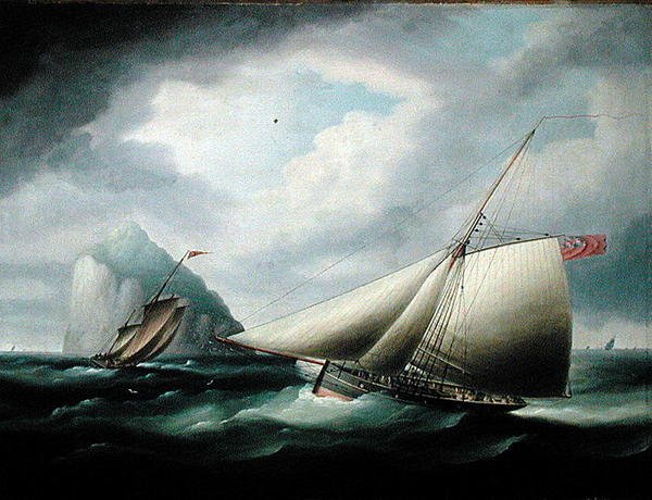 Bass Rock (oil on canvas) av Thomas Buttersworth