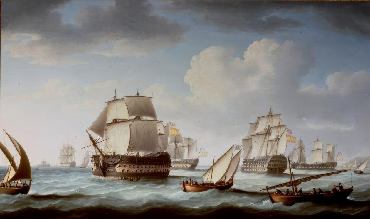 Slaget ved Trafalgar av Thomas Buttersworth