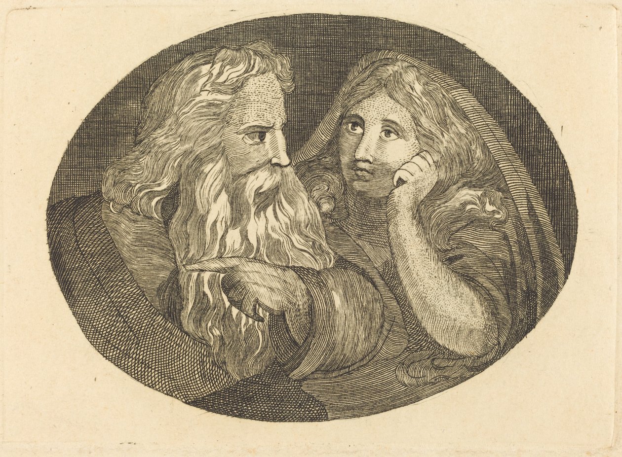 Lear og Cordelia av Thomas Butts, Jr. after William Blake