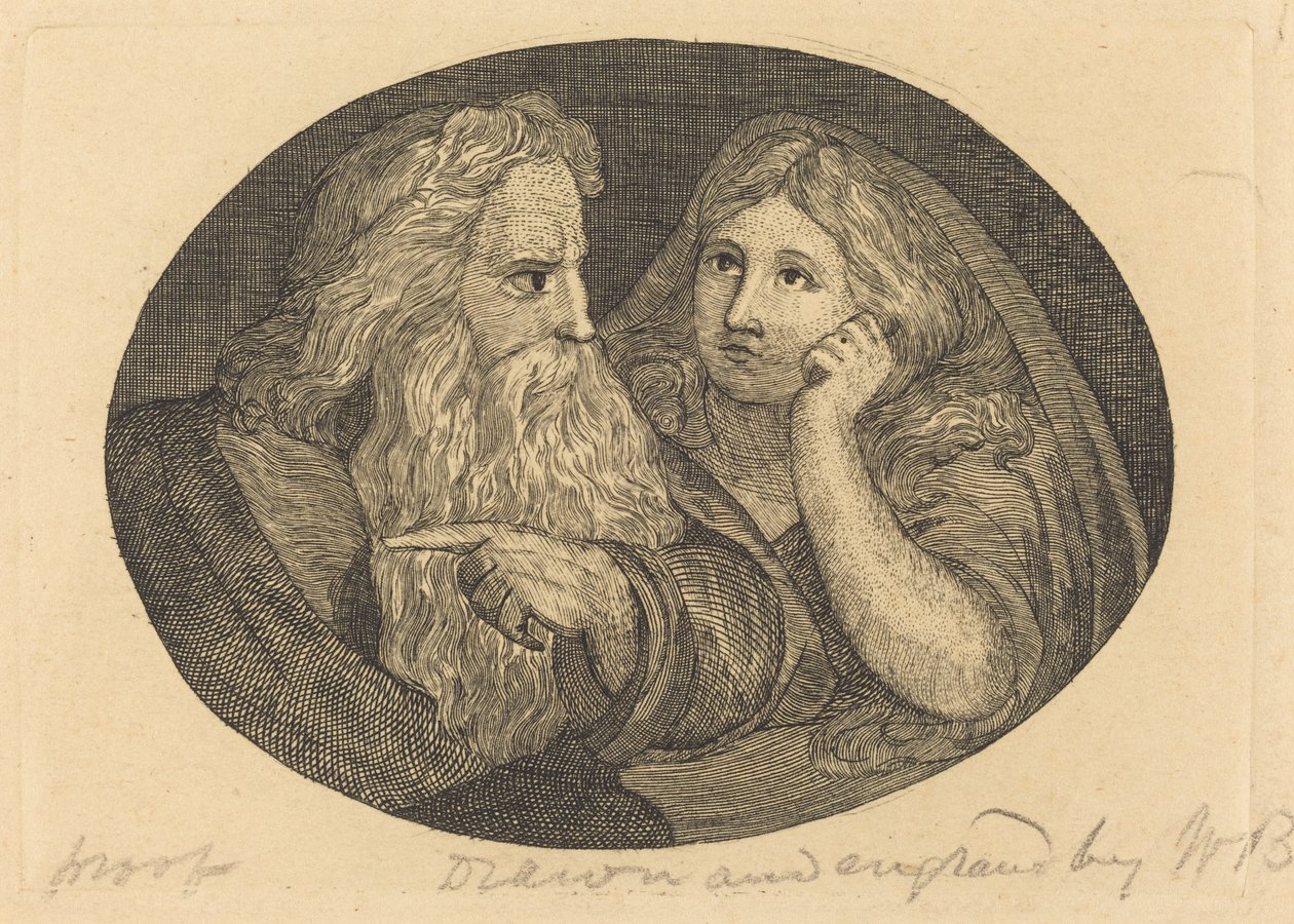 Lear og Cordelia av Thomas Butts, Jr. after William Blake