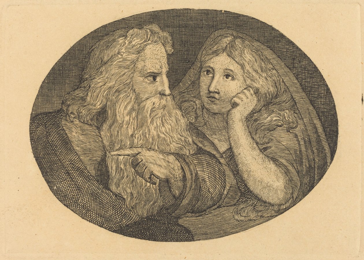 Lear og Cordelia av Thomas Butts, Jr. after William Blake