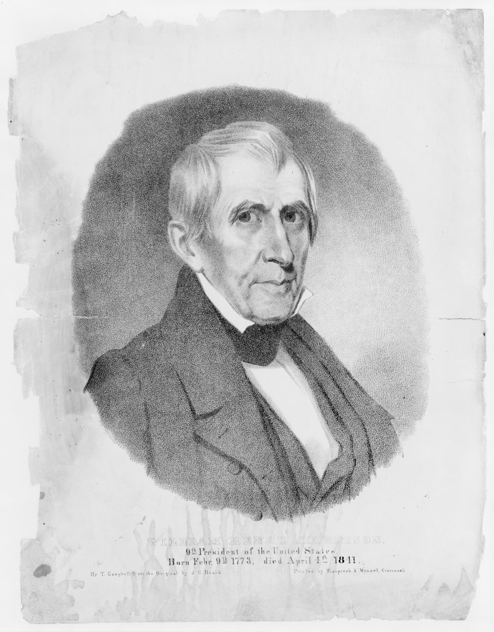 USAs president William Henry Harrison, 1841 av Thomas Campbell