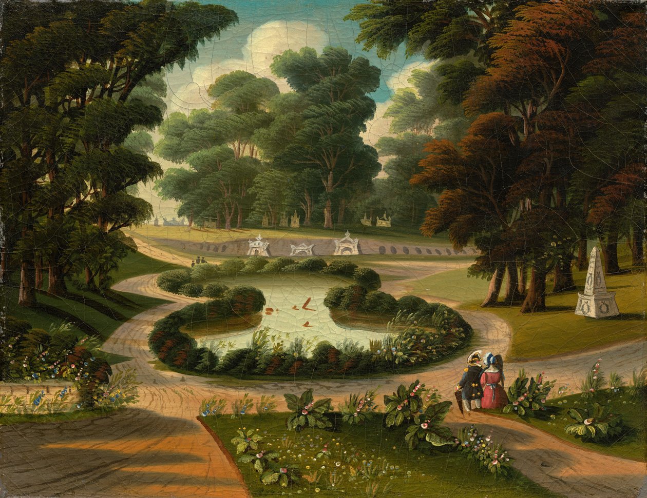 Mount Auburn kirkegård av Thomas Chambers