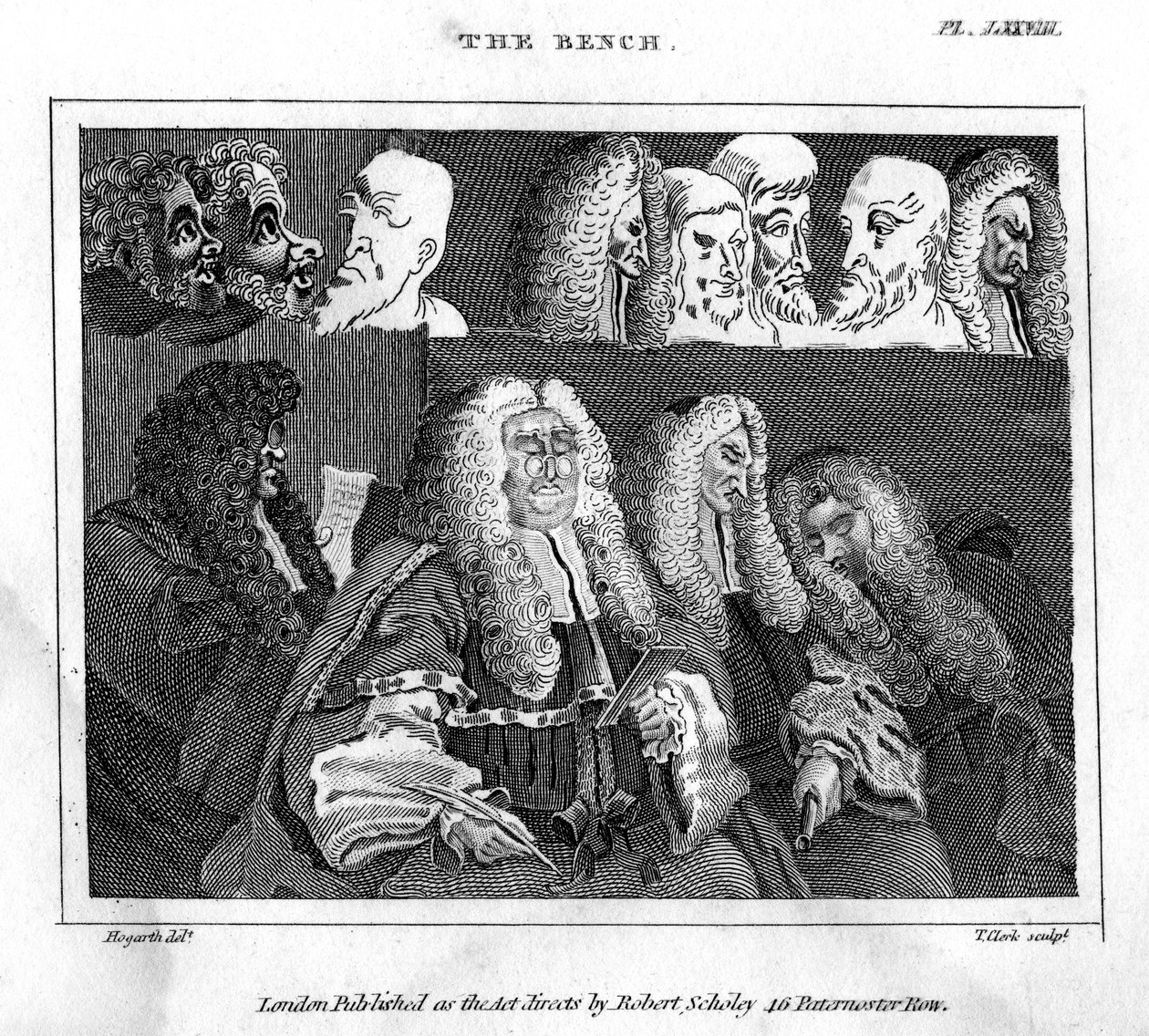 Benken, 1700-tallet. av Thomas Clerk