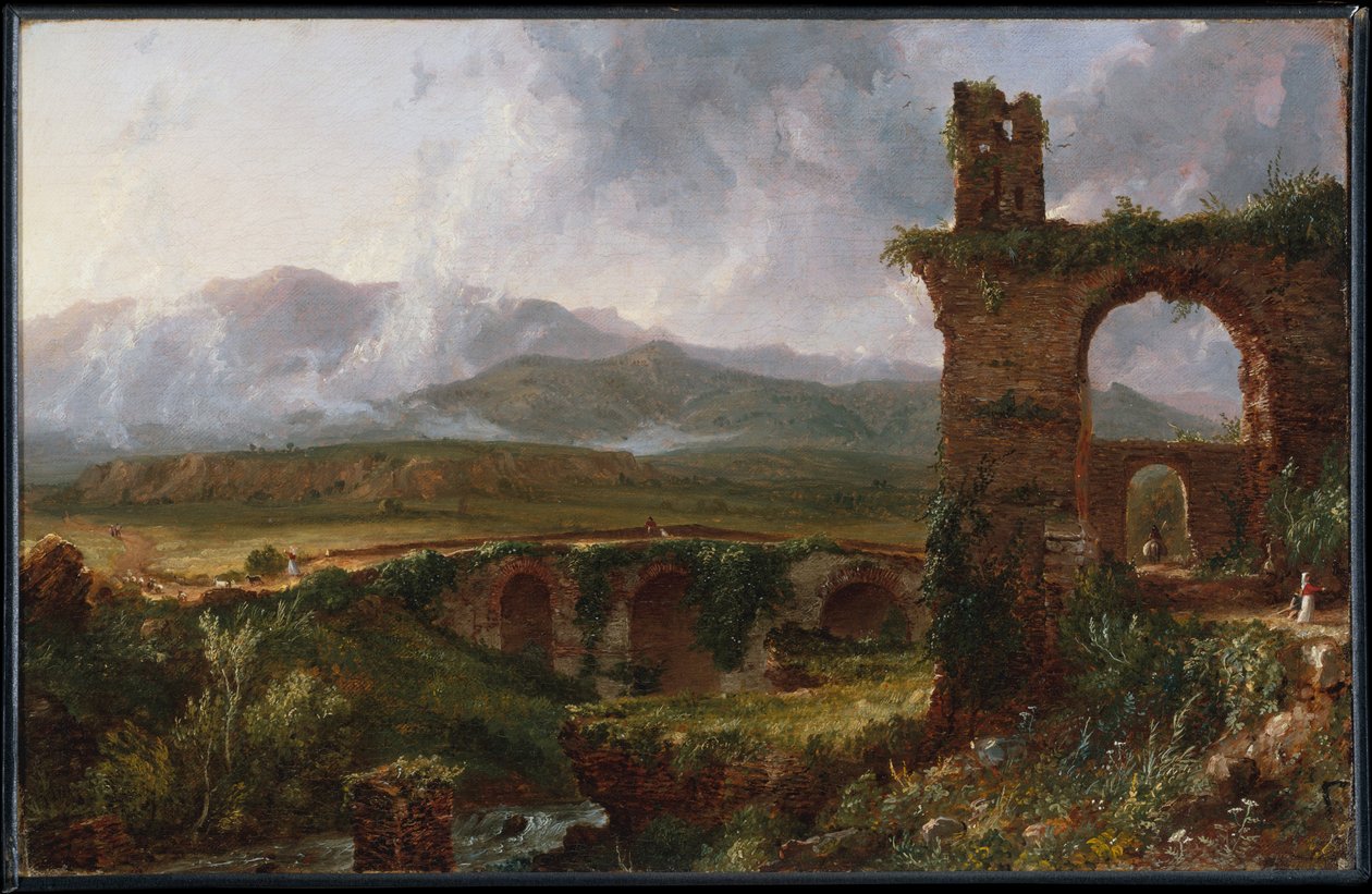 Utsikt nær Tivoli (morgen) av Thomas Cole