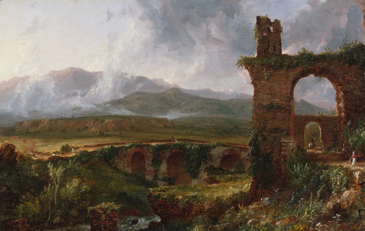 En utsikt nær Tivoli Morgen, 1832. av Thomas Cole
