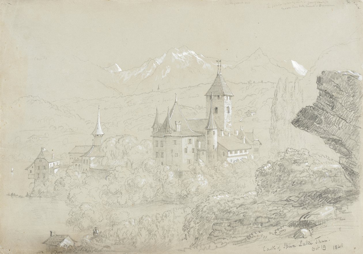 Spiez slott, Thunsjøen av Thomas Cole