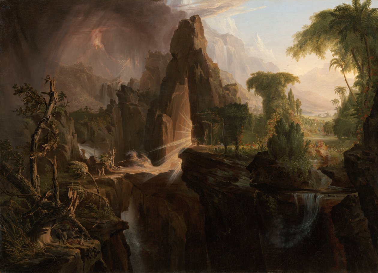 Utdrivelsen fra Edens hage av Thomas Cole