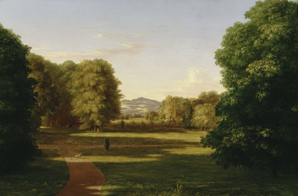 Hagene ved Van Rensselaer-herregården av Thomas Cole