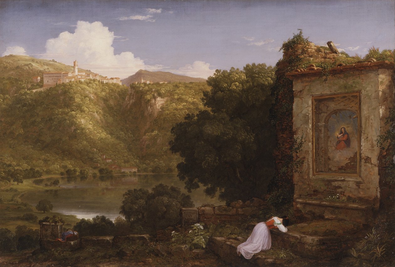 The Pensive, 1845 av Thomas Cole
