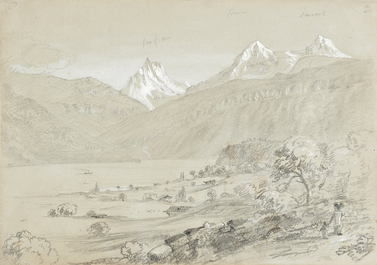 Landskap med Jungfrau av Thomas Cole
