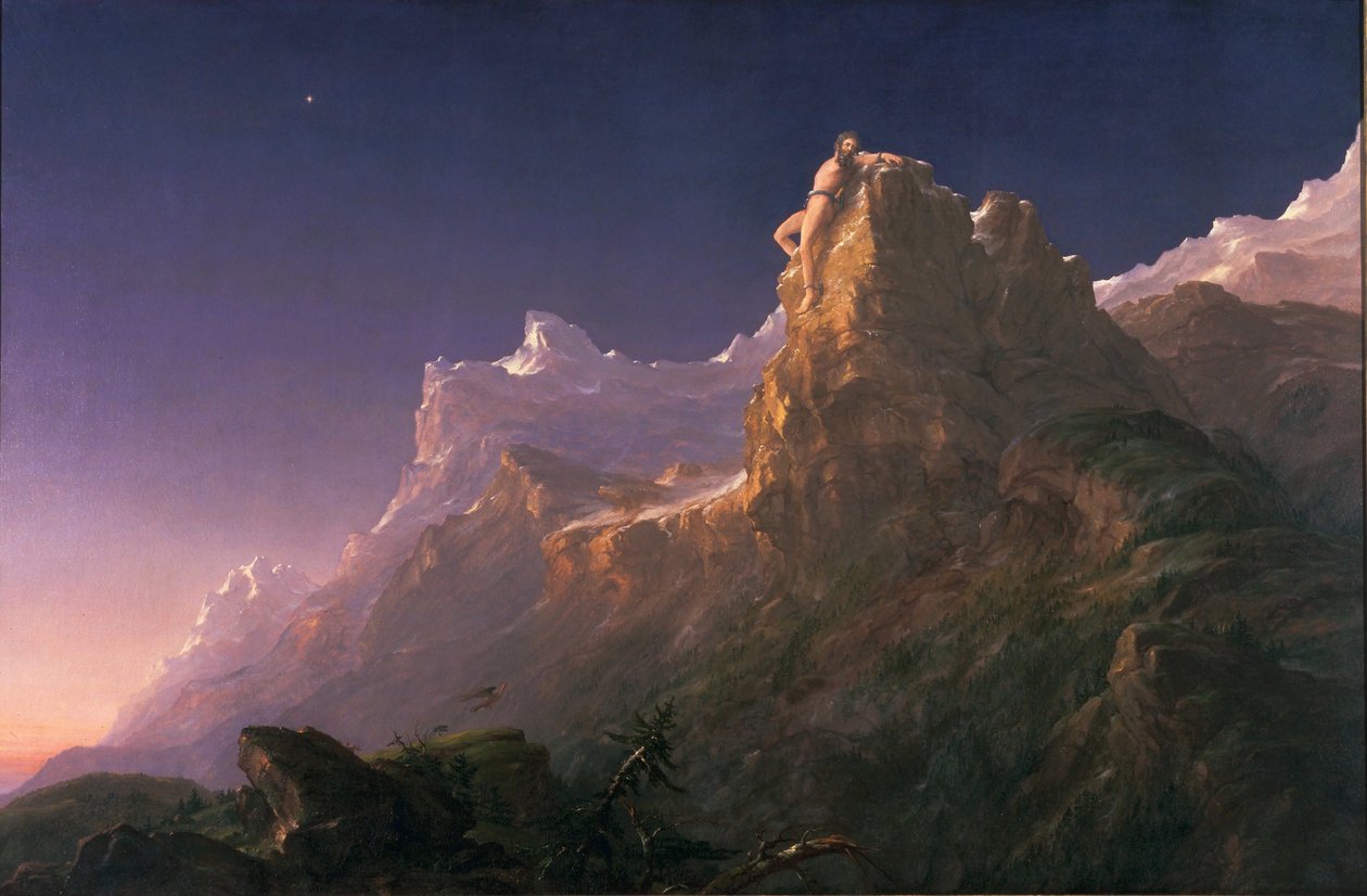Prometheus i lenker av Thomas Cole