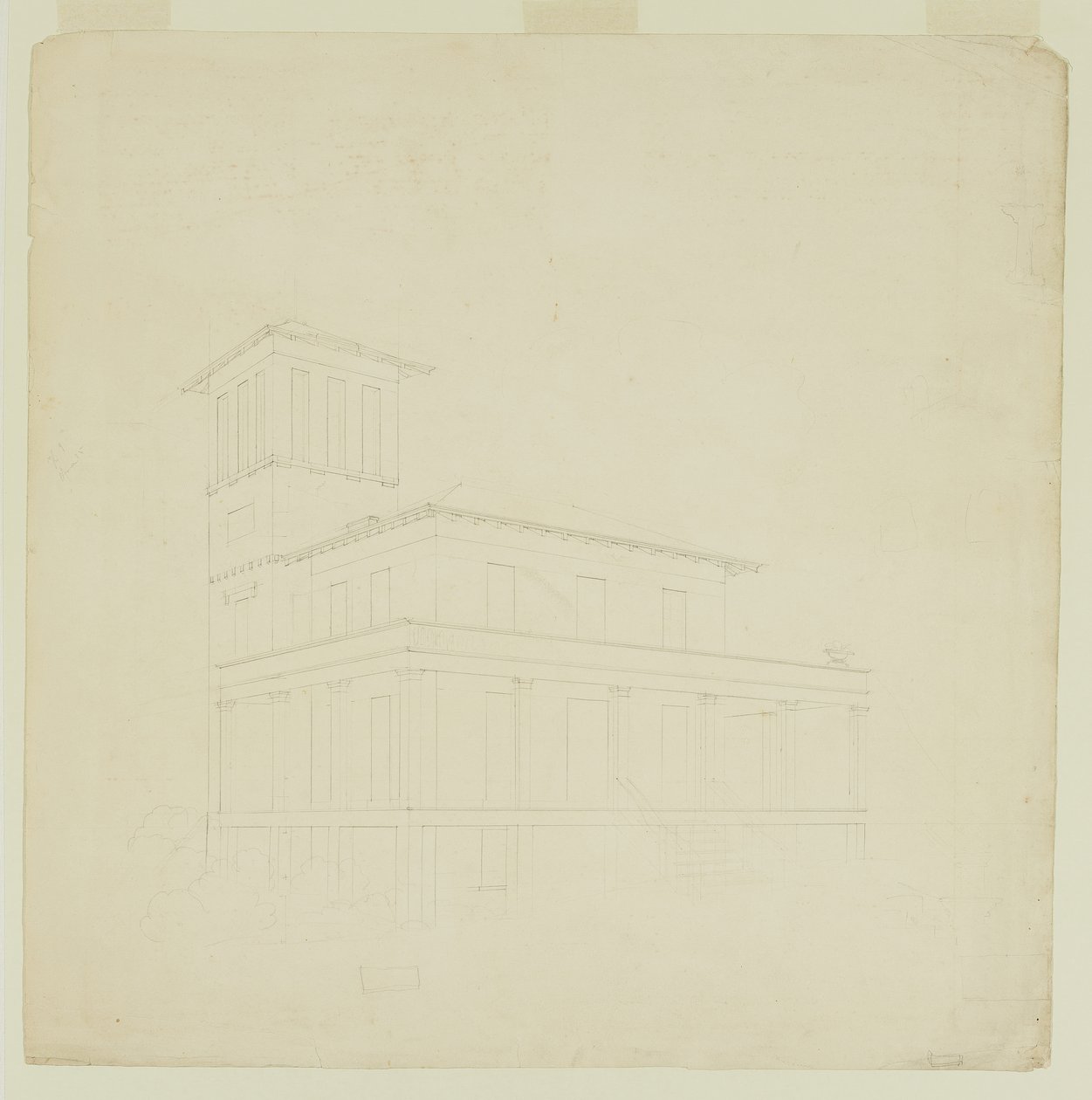 Foreslått villa på Catskill av Thomas Cole
