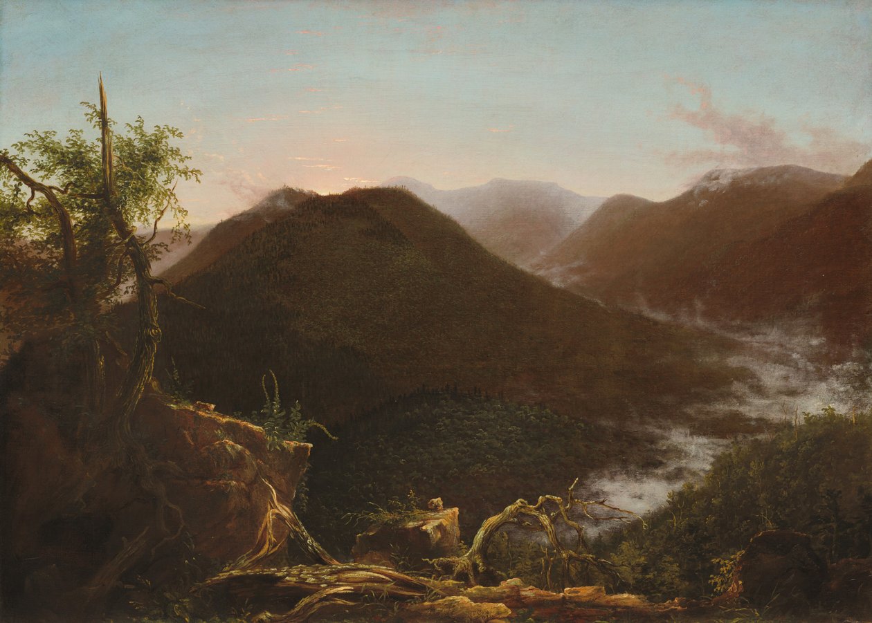 Soloppgang i Catskills av Thomas Cole
