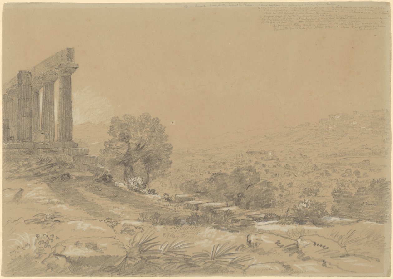 Juno-tempelet, Agrigento av Thomas Cole