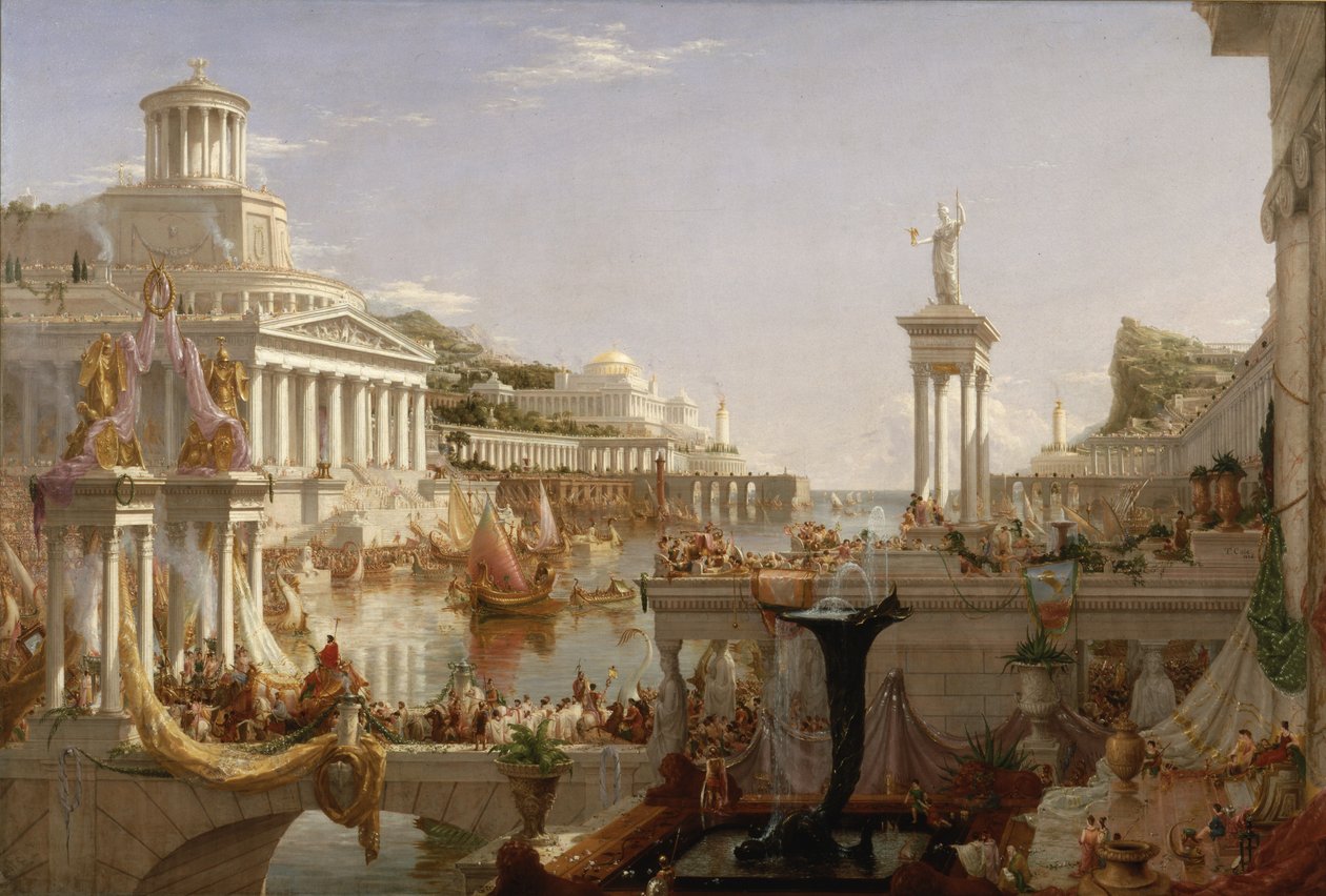 The Course of Empire: The Consummation of the Empire, ca. 1835-36 (olje på lerret) av Thomas Cole