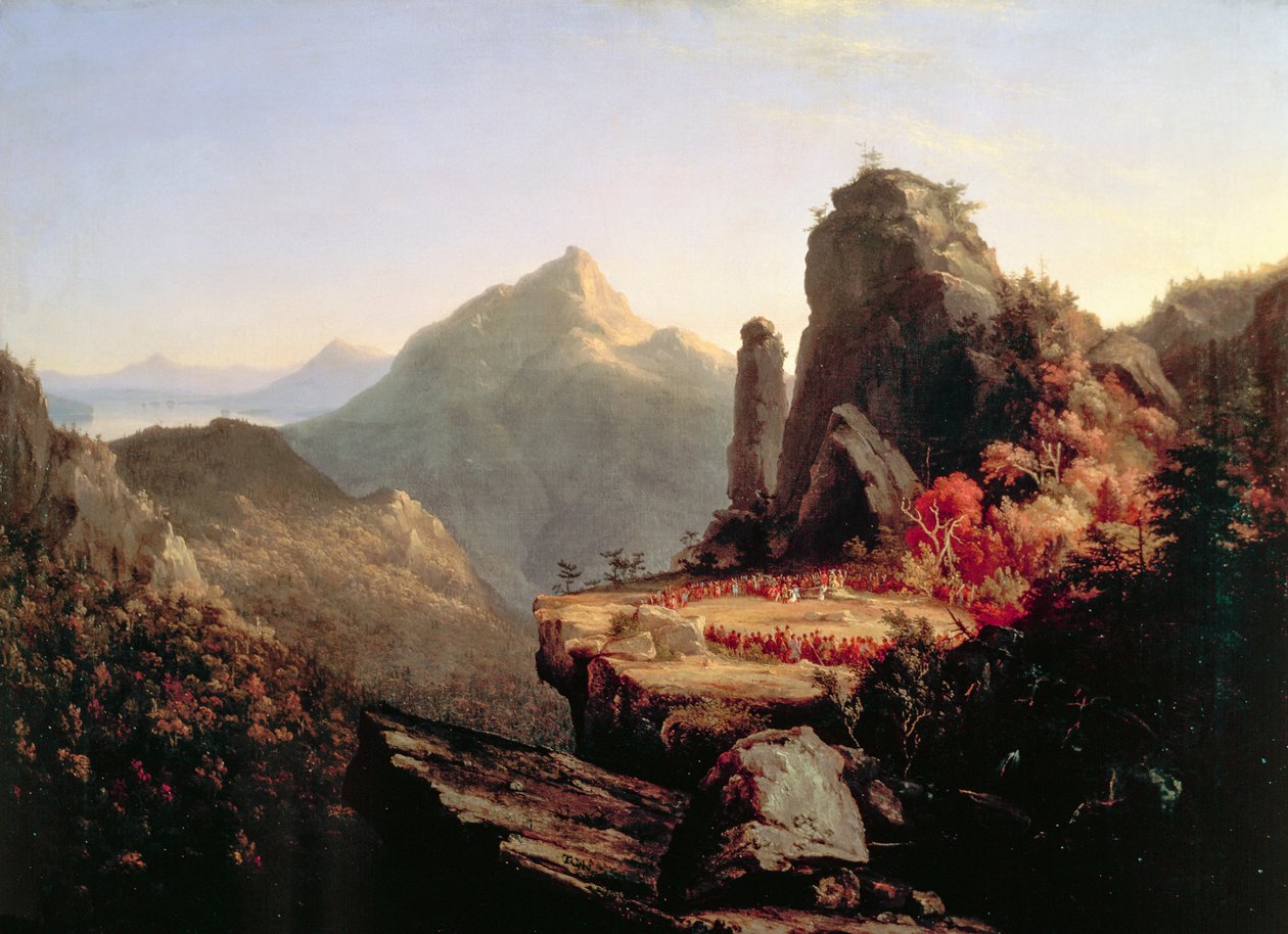 Den siste av mohikanerne av Thomas Cole