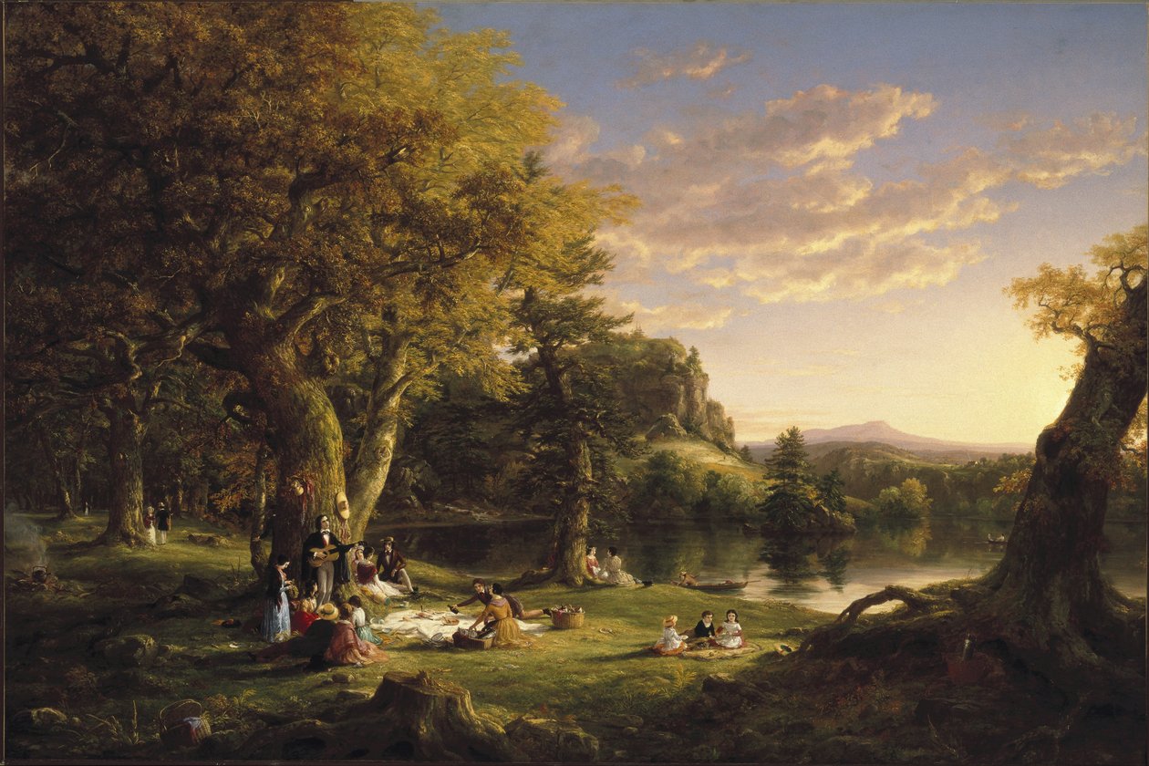 Piknik av Thomas Cole