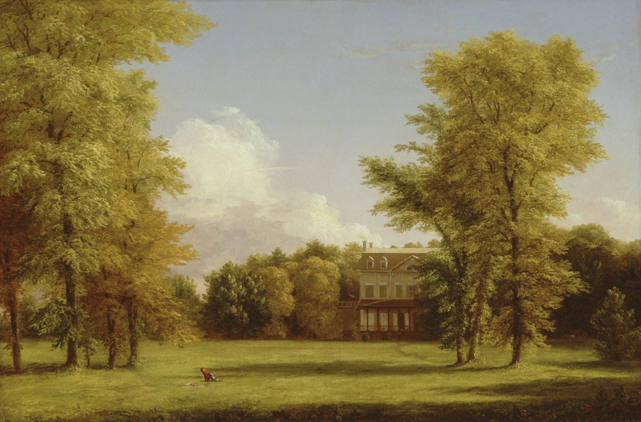 Van Rensselaer-familiens herregård av Thomas Cole