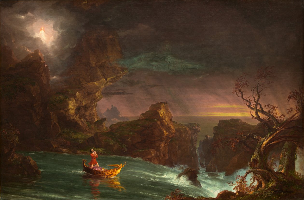The Voyage of Life: Manndom av Thomas Cole