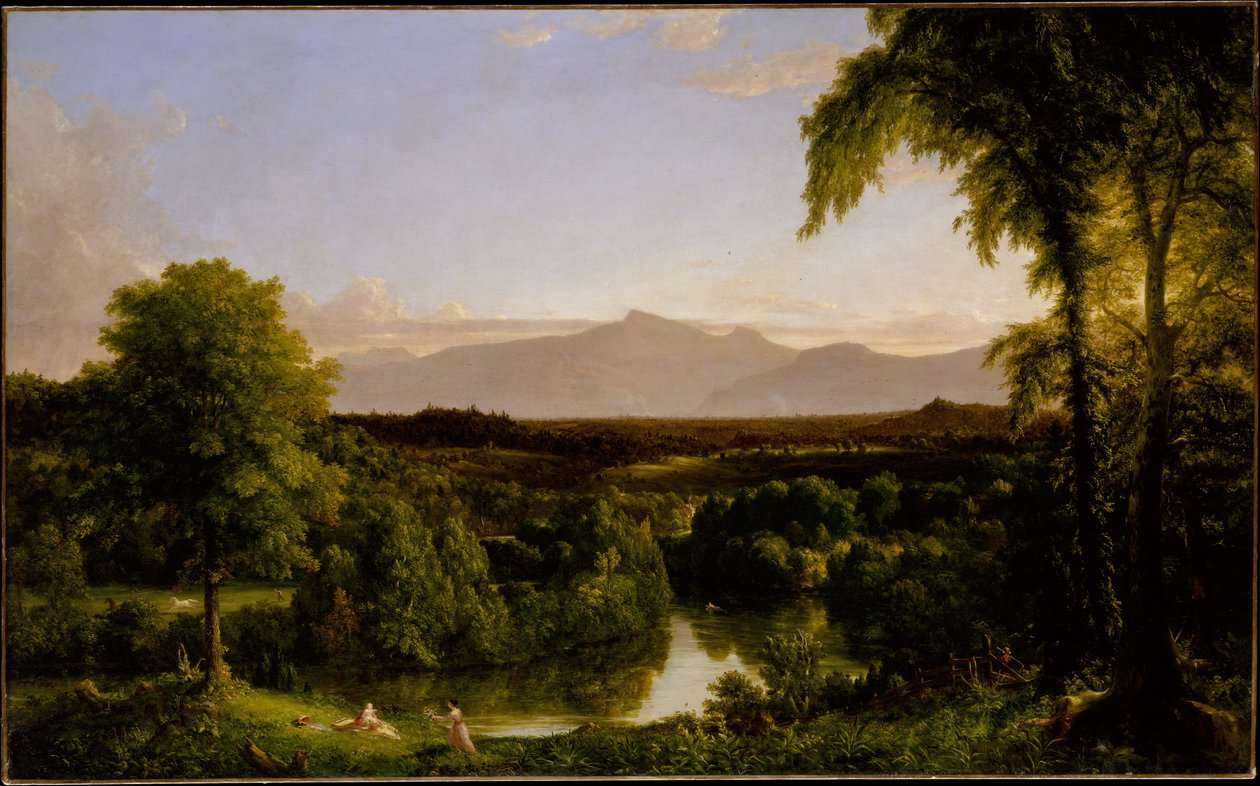 Utsikt over Catskills - tidlig høst av Thomas Cole