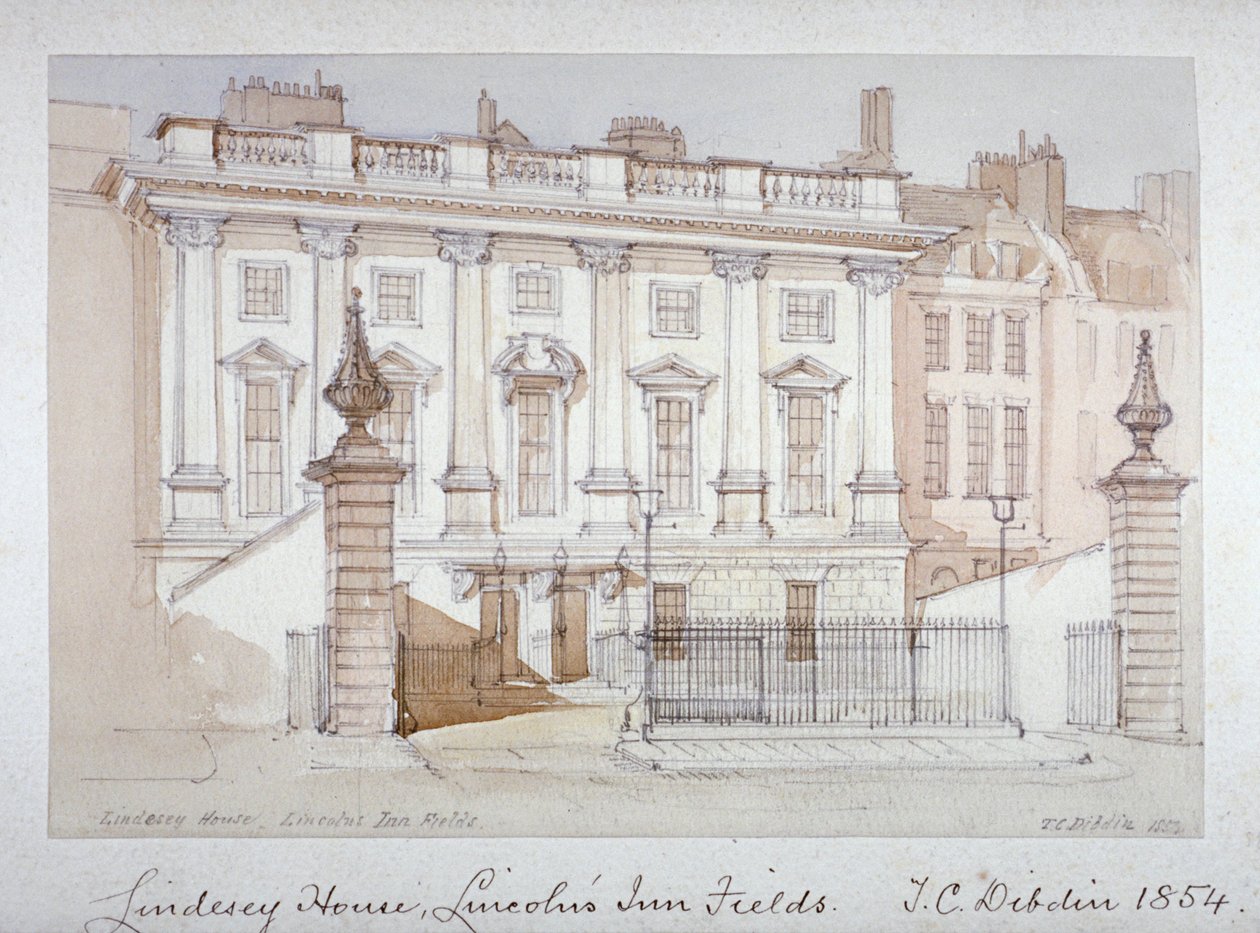 Utsikt over Lindsey House, Lincoln