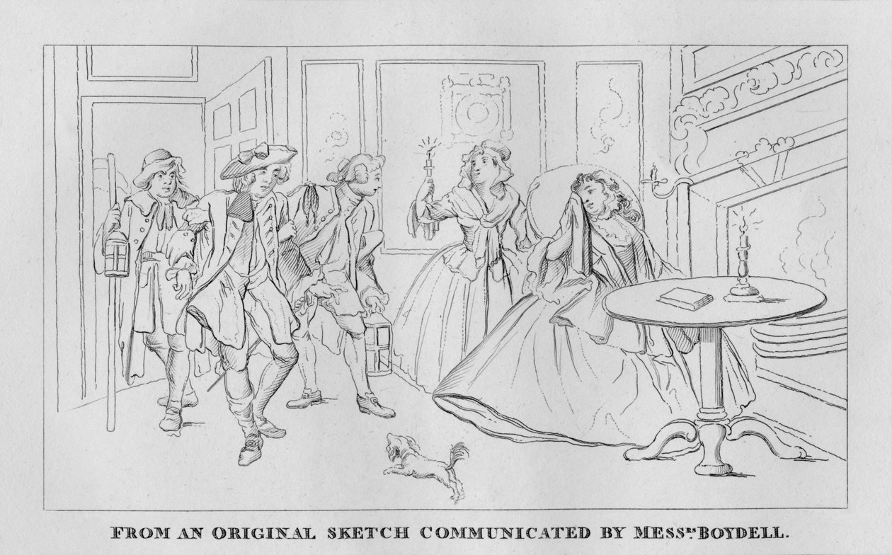 En nattscene, 1809, 1827. av Thomas Cook