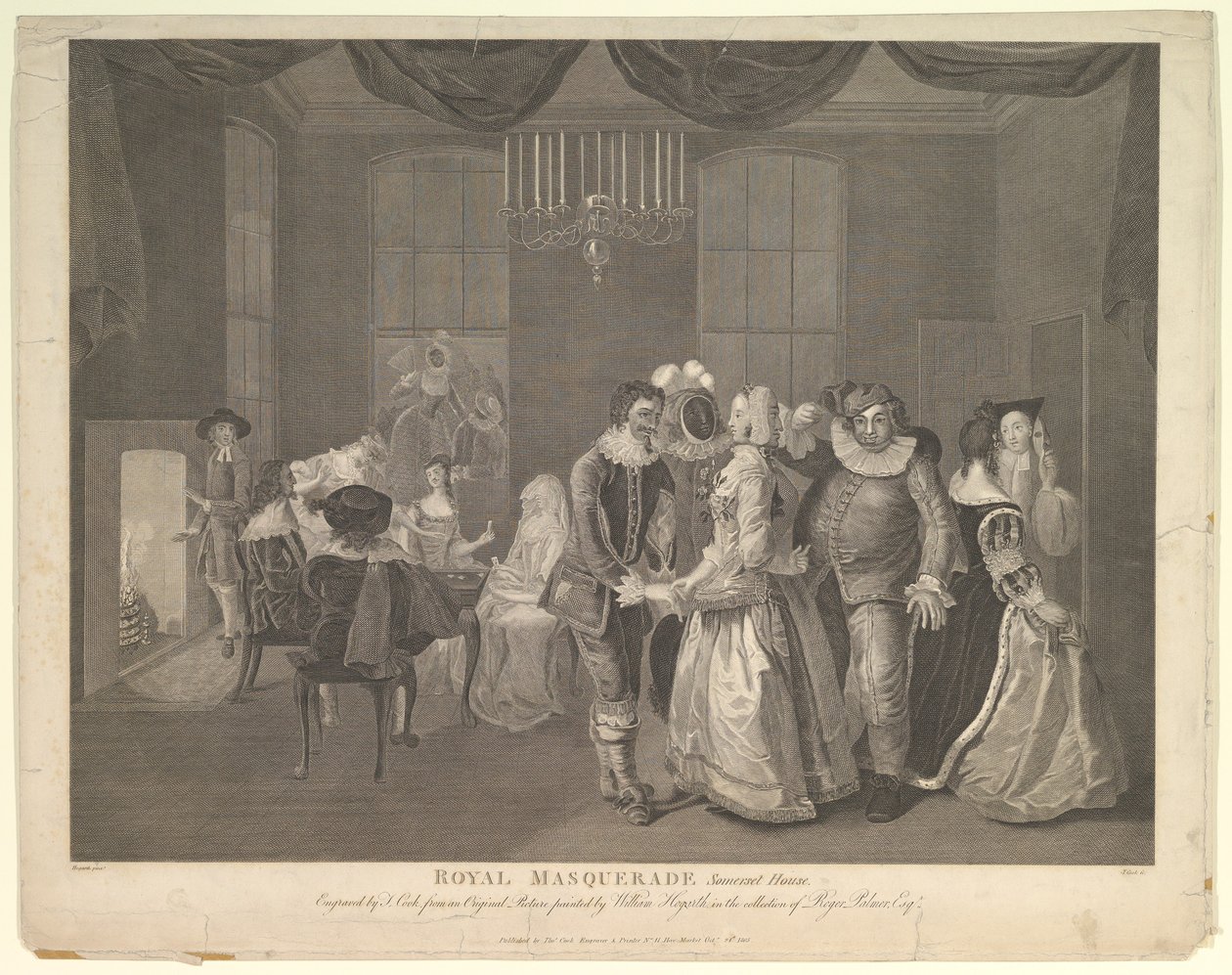 Royal Masquerade Somerset House, 21. oktober 1805. av Thomas Cook