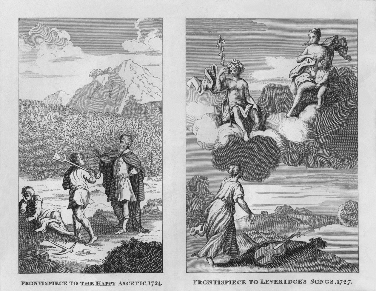 The Happy Ascetic, 1724, og Leveridges Songs, 1727, 1809, 1827. av Thomas Cook
