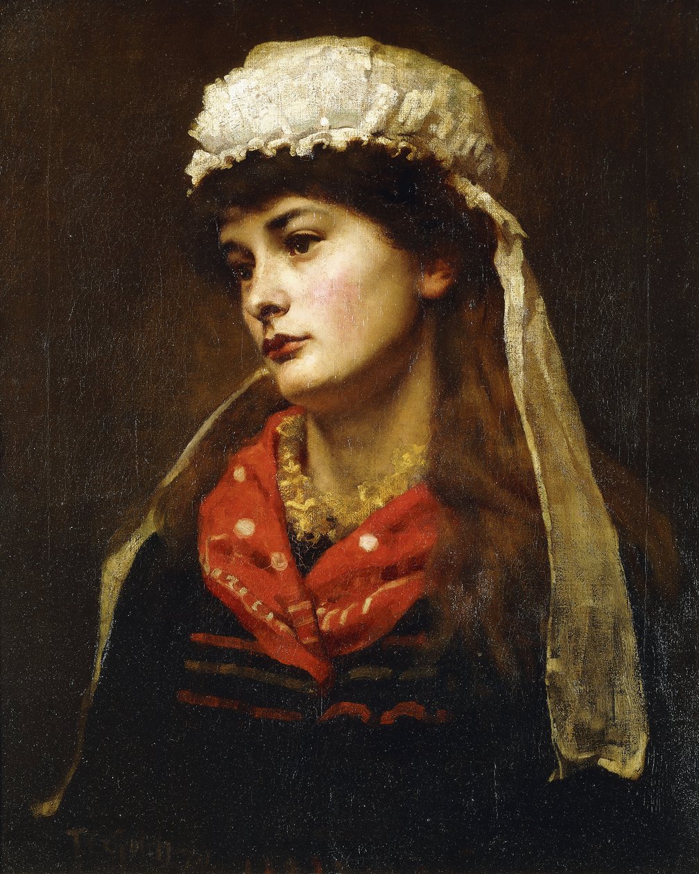 A Newlyn Lass, 1889 av Thomas Cooper Gotch