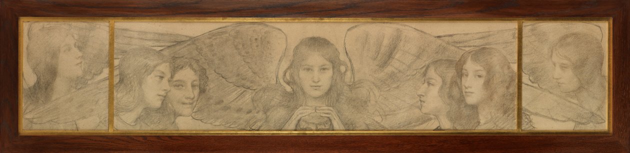 Triptych of Angels av Thomas Cooper Gotch