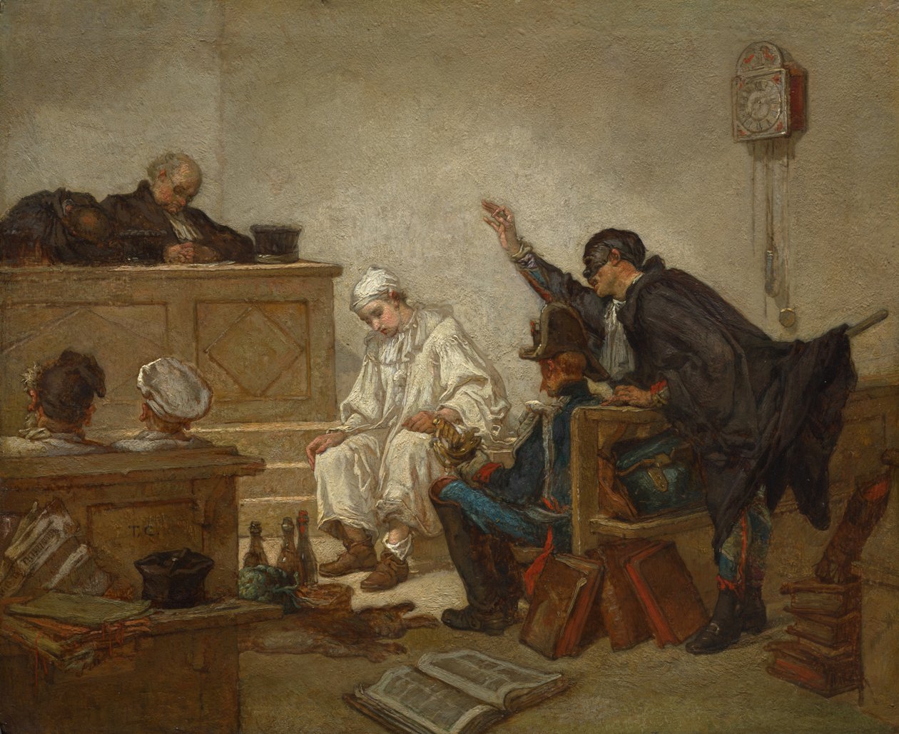 Pierrot i straffedomstolen av Thomas Couture