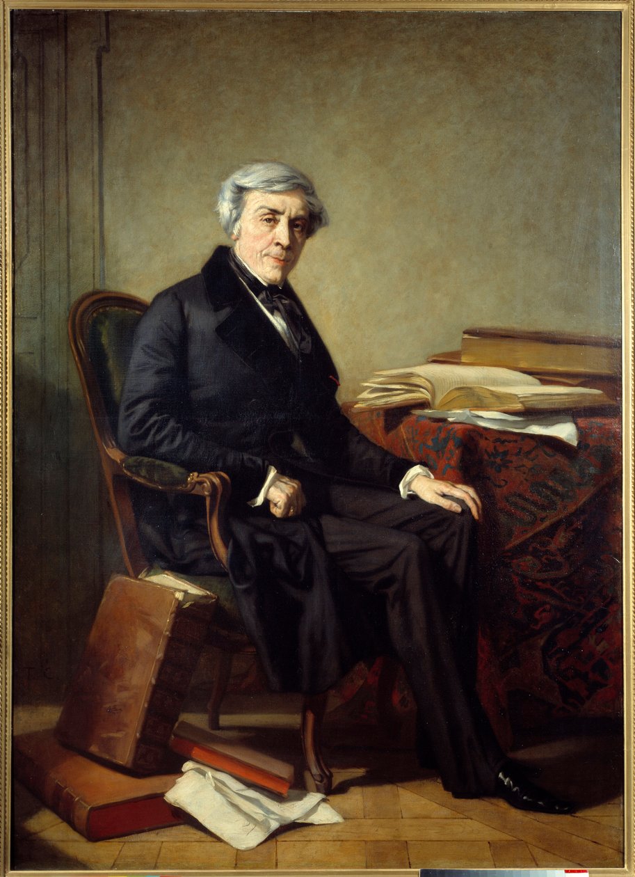 Portrett av Jules Michelet (1798-1874) fransk historiker og forfatter. Maleri av Thomas Couture (1815-1879) av Thomas Couture