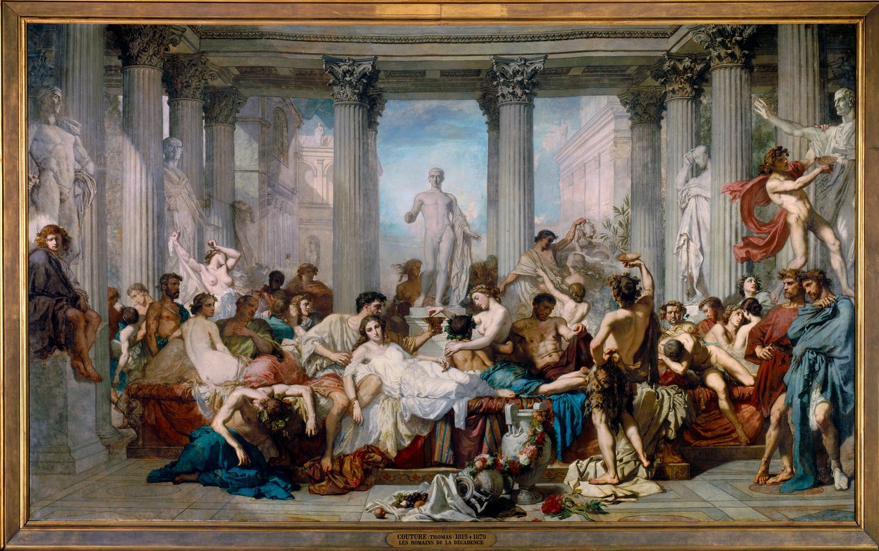 Dekadensens romere av Thomas Couture