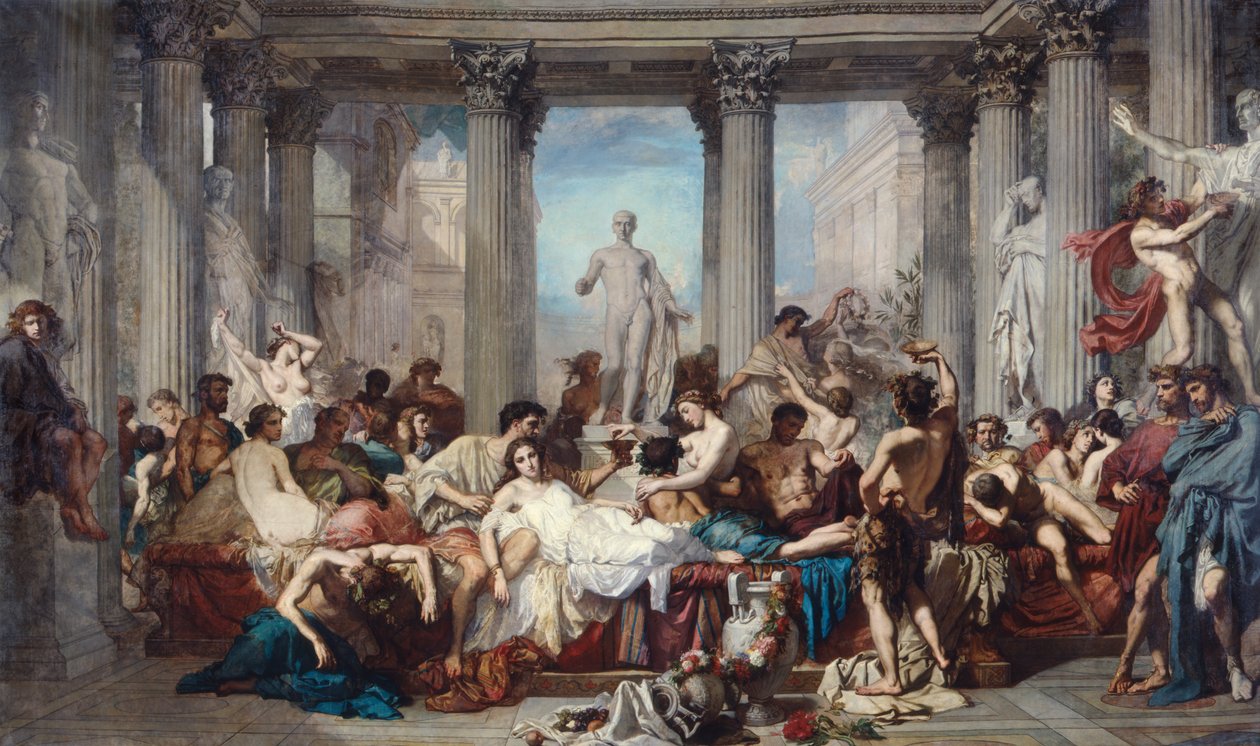 Dekadensens romere, 1847. av Thomas Couture