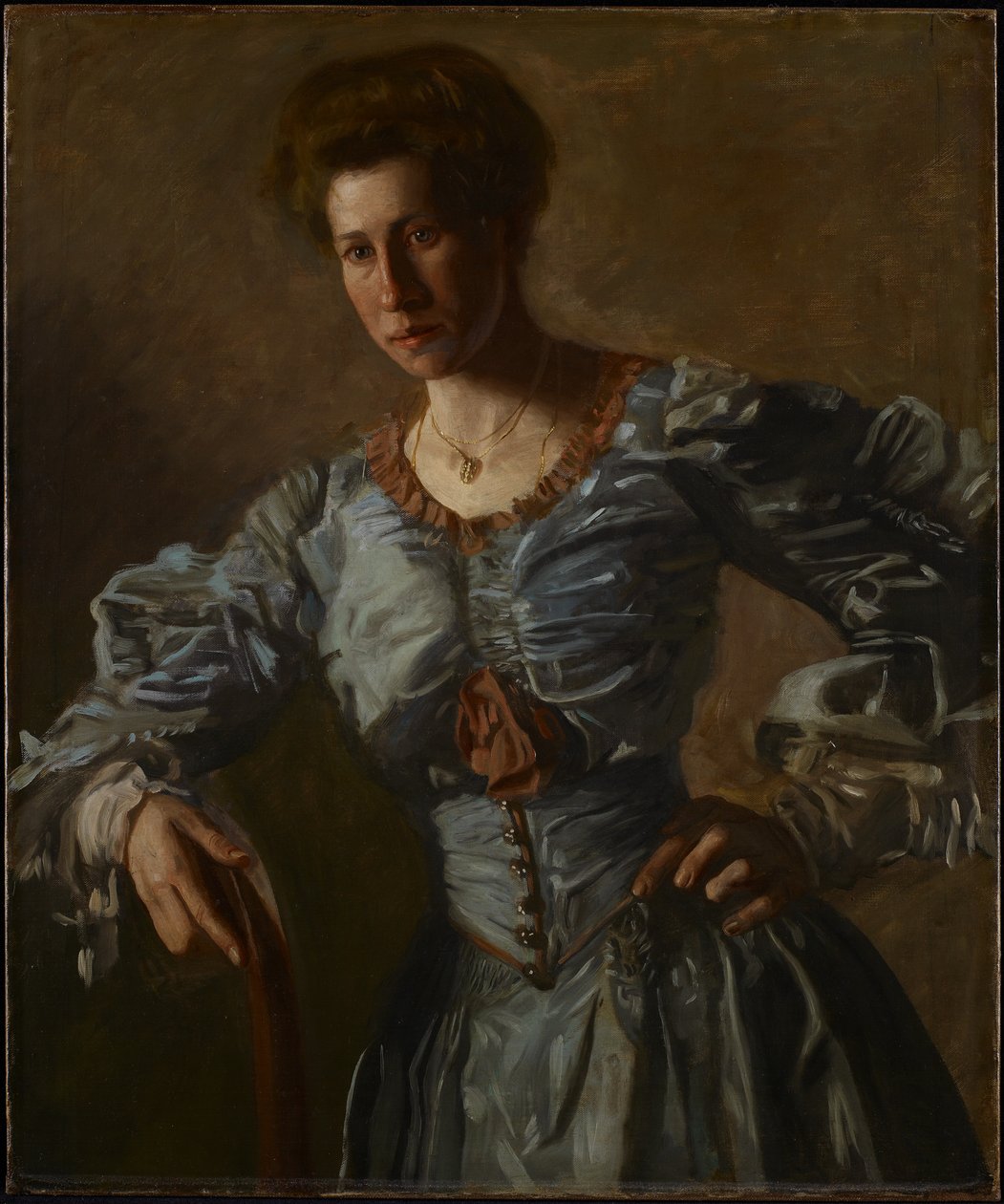 Portrett av Elizabeth L. Burton, ca. 1905-06 (olje på lerret) av Thomas Cowperthwait Eakins