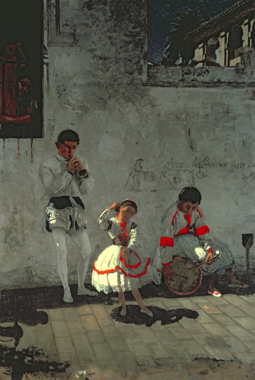Gatescene i Sevilla av Thomas Cowperthwait Eakins