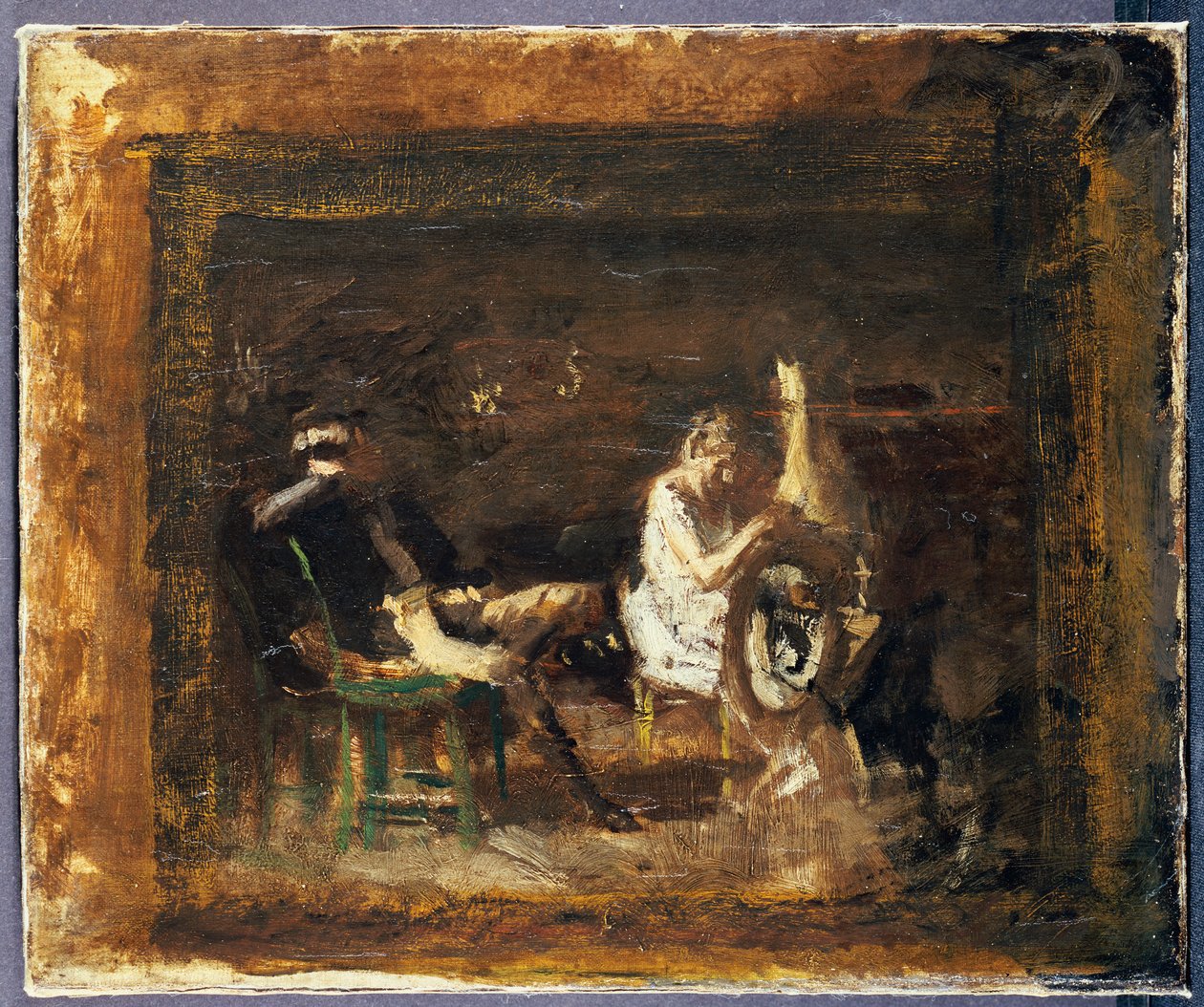 Studie for "frieri" av Thomas Cowperthwait Eakins