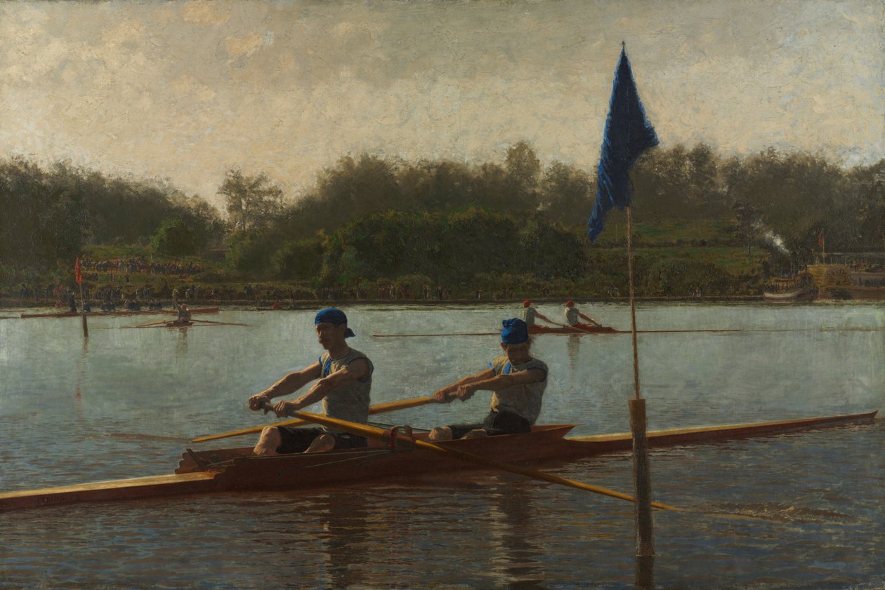 The Biglin Brothers Turning the Stake, 1873 av Thomas Cowperthwait Eakins