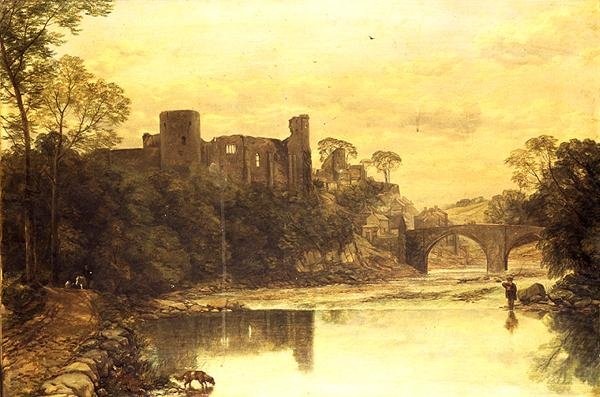 Barnard Castle On The Tees (olje på lerret) av Thomas Creswick