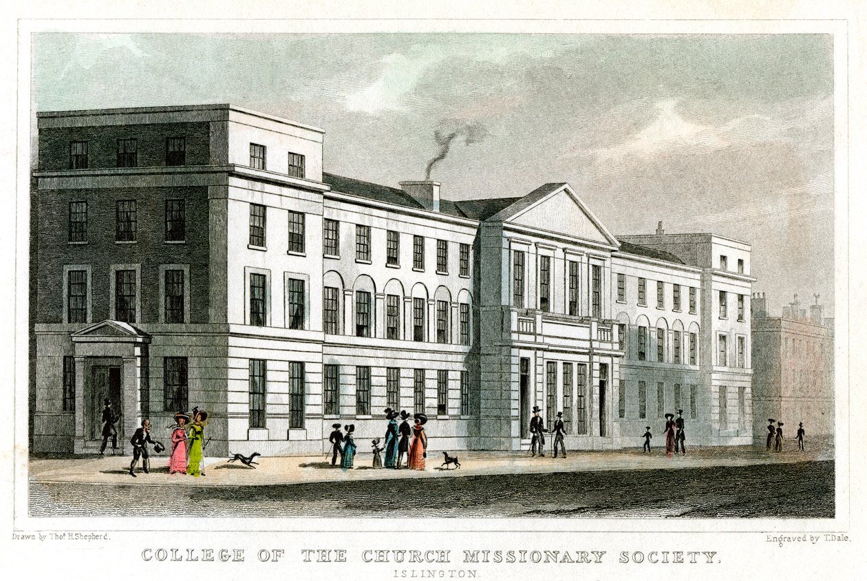 College of the Church Missionary Society, Islington, London, 1827. av Thomas Dale