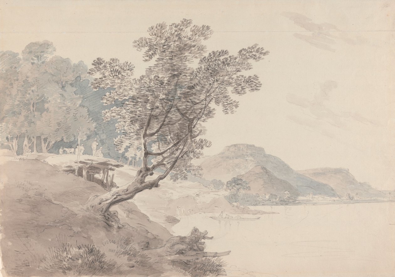 Akbarpur Gaut, nær Rahotas, India av Thomas Daniell