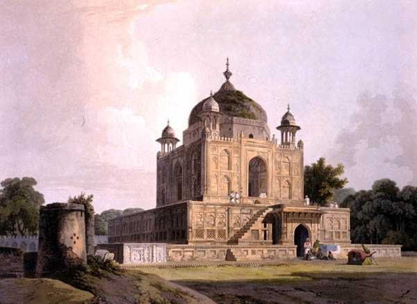 Mausoleet til Sultan Purveiz, nær Allahabad, fra 